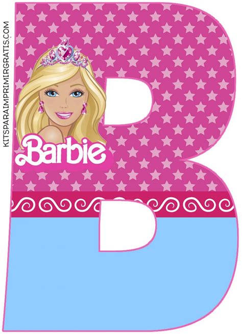 letras de barbie|letras de barbie para imprimir.